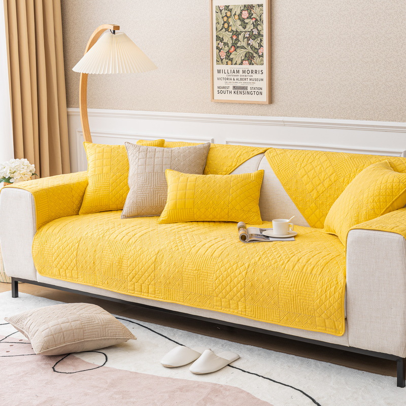 Housse de canapé romantique minimaliste européenne élastique_voghion.com