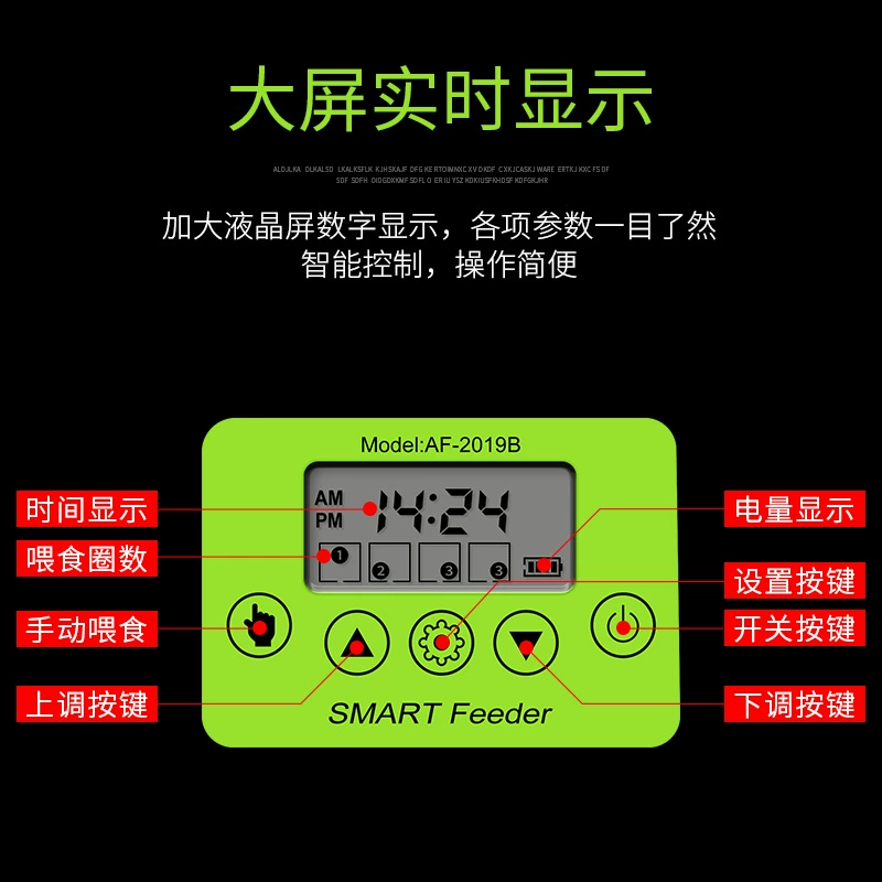 自动 喂鱼 盒 智能定时 喂食 金鱼 乌龟 自动 鱼食 设备 观赏鱼 喂养
