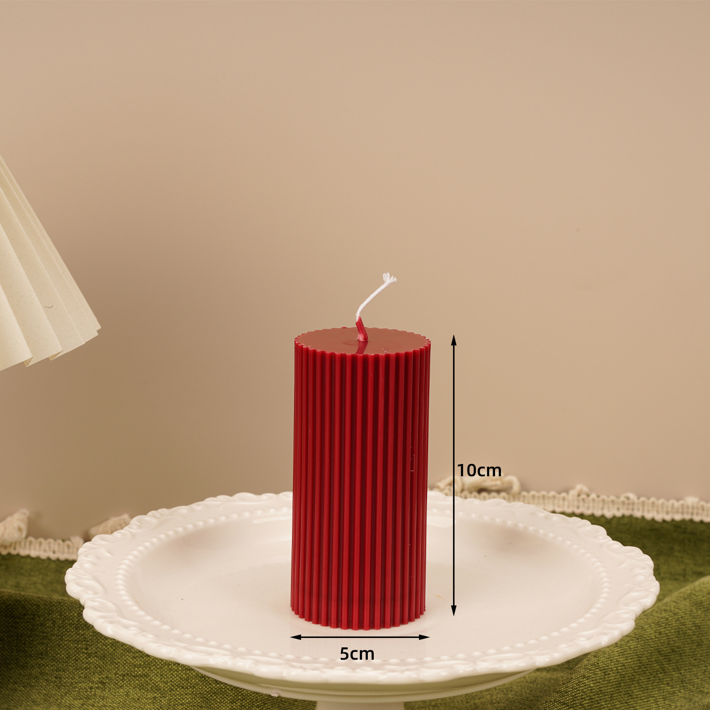 Round fine tooth 5*10cm candle 167g