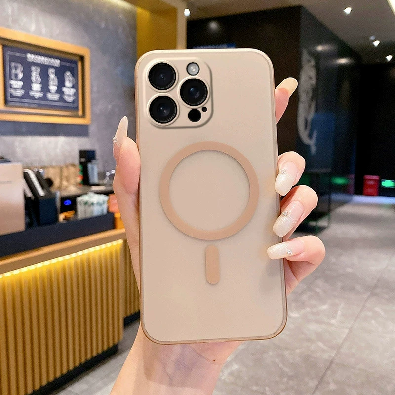 Защитный чехол для телефона Apple iPhone 17 ультратонкий матовый, защита от падений, кольцо в стиле MagSafe