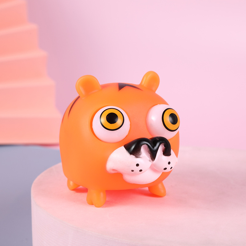 Explosión transfronteriza de dibujos animados ojos estallidos animales ojos apretando muñecas para descomprimir pellizcar