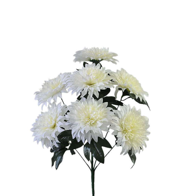 Flores simuladas fabricantes de origen al por mayor crisantemo nuevo 7 baldea de vacaciones decoración del hogar decoración de flores falsas image 4