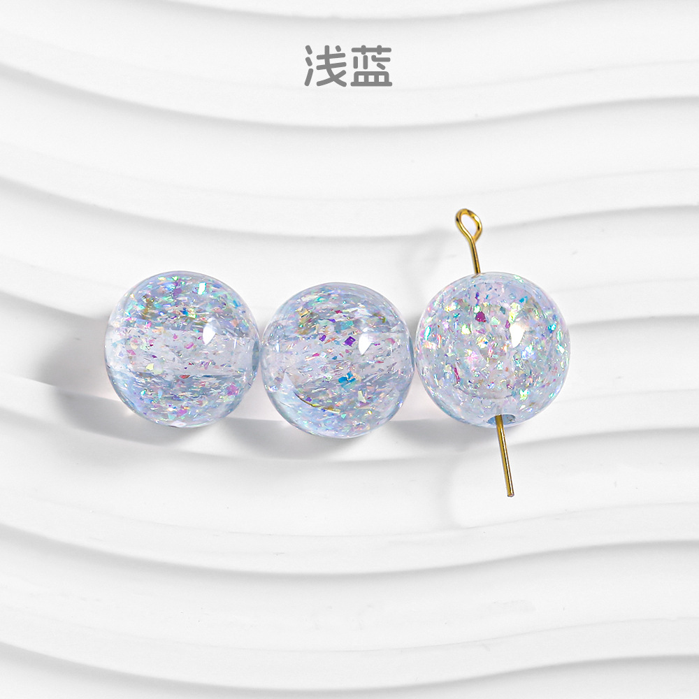 [10 - 30 paquetes] cuentas de resina ecológicas 16mm cuentas de resina redondas cadenas de teléfonos móviles DIY material al por mayor en stock