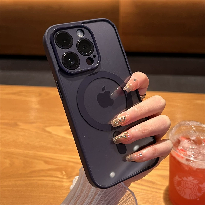Чехол для телефона (Apple) совместимый с iPhone 13, прозрачная крышка из поликарбоната, матовый TPU-корпус, защита от падения