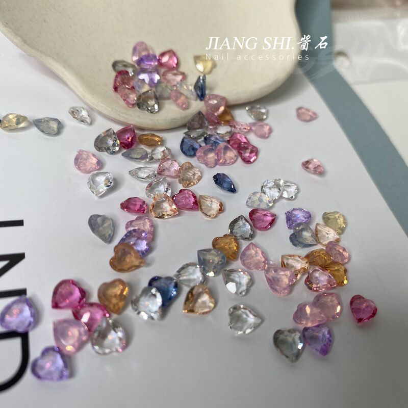 Fantasy Mini Candy Small Love Fantasy Ice Foil Aurora Love Diamond All-match Nail Accessories