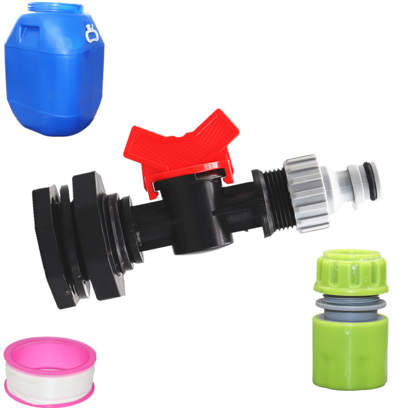 S60 * 6 rpm 3/4 pulgadas IBC tonelaje accesorios de conector de barril tonelaje conector de interruptor de barril tonelaje conector de manguera de jardín 62 conexión de filamento