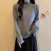 单/两件 大码女装半高德绒女秋冬胖妹妹宽松显瘦遮肚子毛衣打底衫