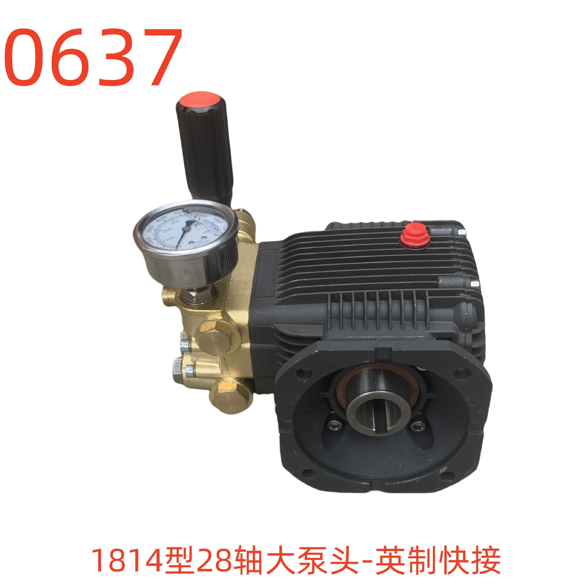 洗特1814型28轴大泵头-英制快接（相距9对角13）-0637号