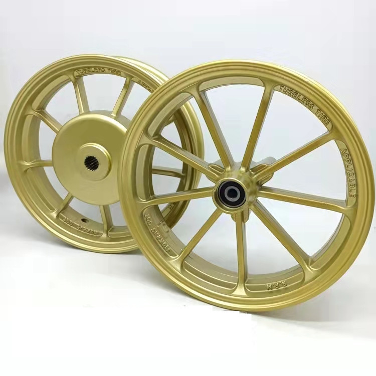 10inch Yamaha 100Cc Motorcycle Fuxi Wheel Motorcycle Rim Modified Vehicle Aluminum Wheel Batch Steel Wheel Hub