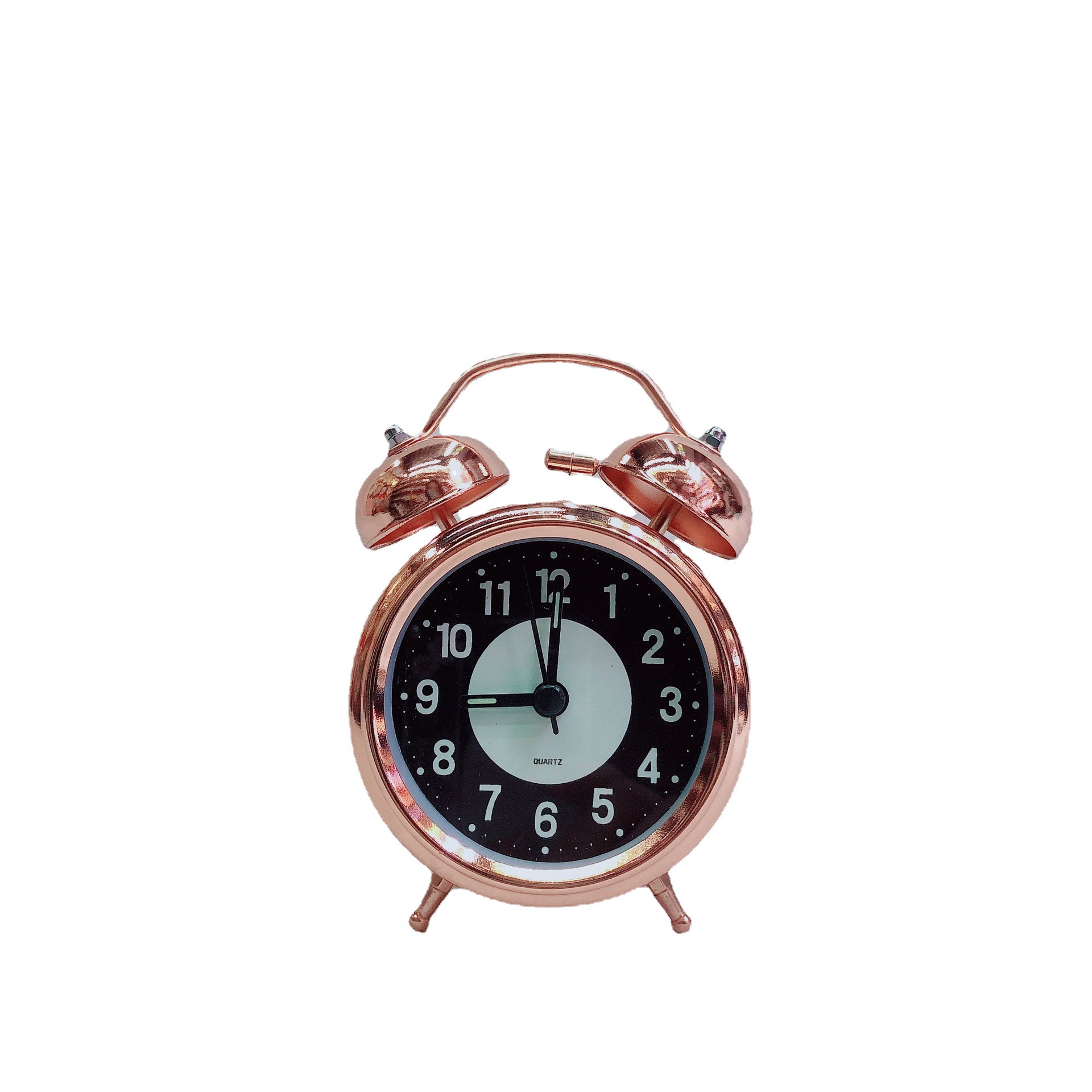 Retro metal iron ring alarm clock