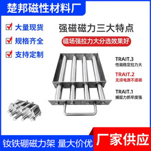 厂家供应圆形磁力架方形注塑机强磁架超强磁棒除铁器吸铁棒
