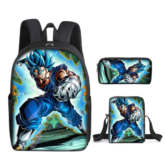 Mochila Dragon Ball de animación transfronteriza, mochila para estudiantes de Dragonball, mochila de poliéster Wukong, bolso de hombro