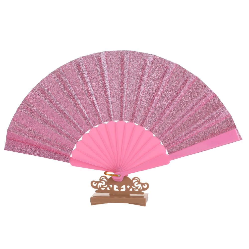 Fabricantes personalizados de color sólido plano ventilador de plástico cuadrado props de baile ventilador plegable plano tai chi doble ventilador plegable al por mayor