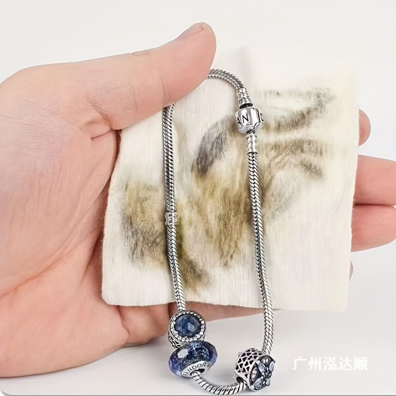 6*8銀拭き布のメンテナンス研磨布アクセサリーの銀器を塗って銀布をきれいにします。|undefined