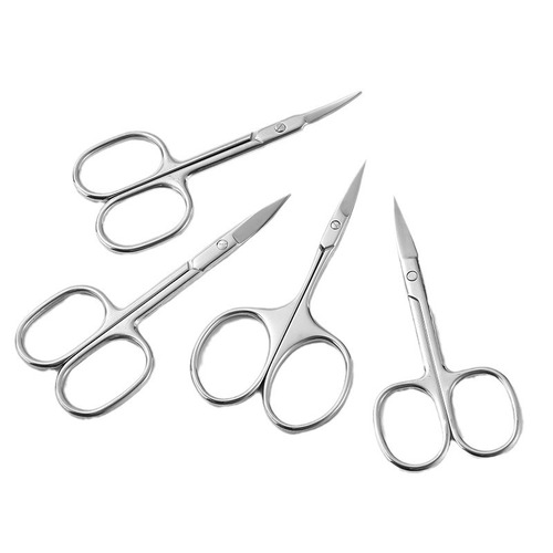 Eyebrow trimmer eyebrow nose hair trimmer men's stainless steel pointed beauty eyelashes makeup small scissors beauty makeup