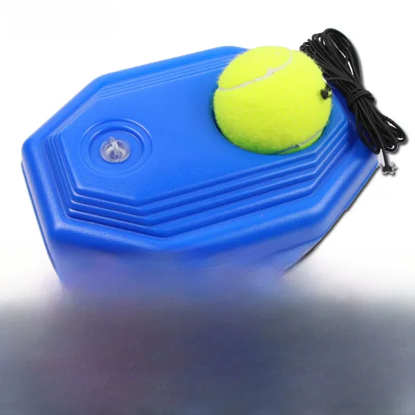 Single tennis rebound with line tennis trainer fixed trainer ball elastic rope suit beginner