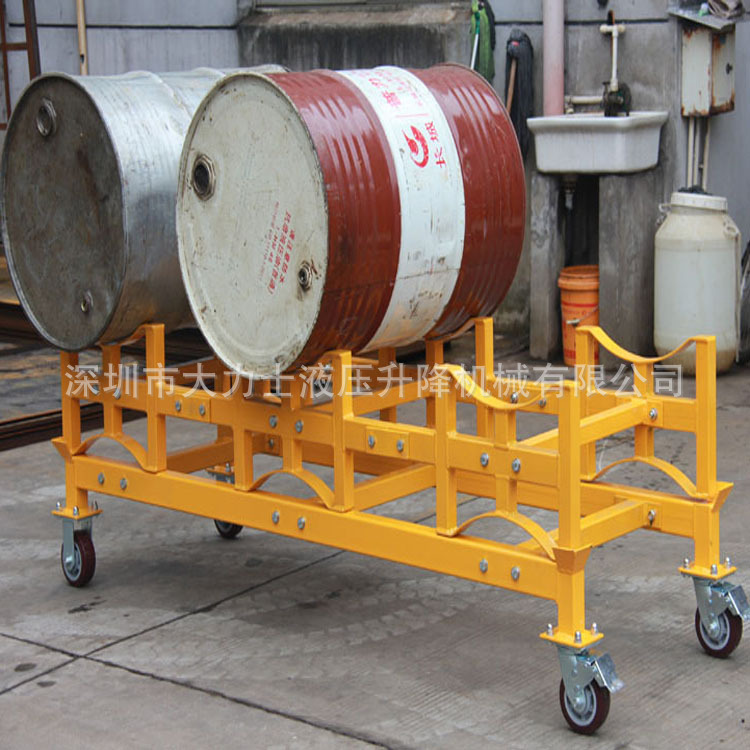 移动式油桶支架小车TY-100 四轮移动搬运车