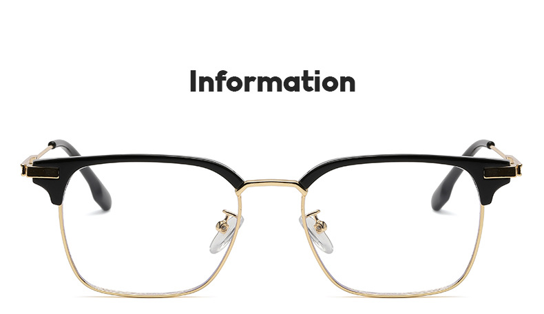 Basic Einfacher Stil Einfarbig Ac UV400-Schutz Quadrat Halbbild Männer Sonnenbrille display picture 2