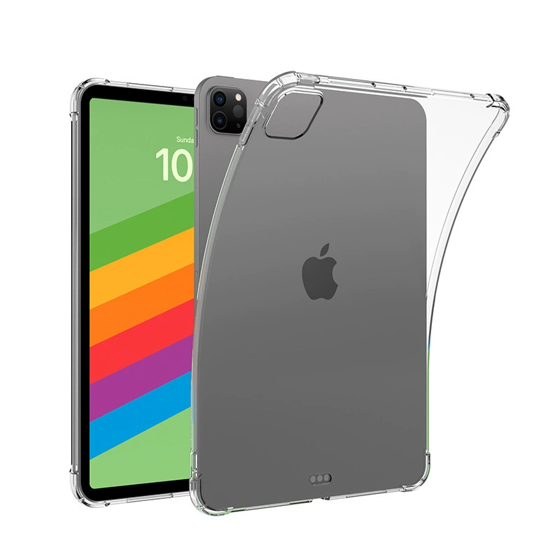 Чехол для iPad Pro 11, mini 7, Air 11, Air 13 с защитой от падений, прозрачный, с четырьмя угловыми подушками безопасности, 2025