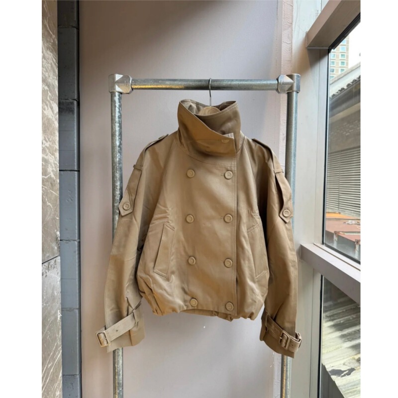 25Ss Nanyou Haute Couture/Buyer Store Production Line Revealed Full Network Correct Version Twill Stand Collar Patchwork Plaid Windbreaker