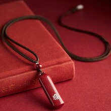 生肖本命佛朱砂吊坠男女挂件护身符本命年项链女款情侣毛衣链批发