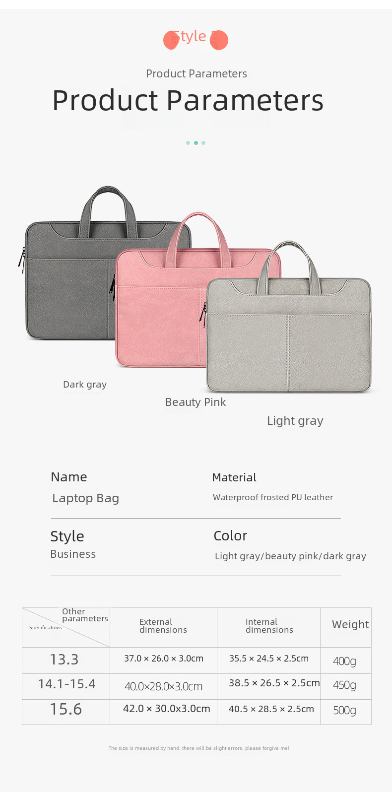 Portable Laptop Bag Inner Bag 13415.6-inch Tablet PC Protective Cover with Printable Logo