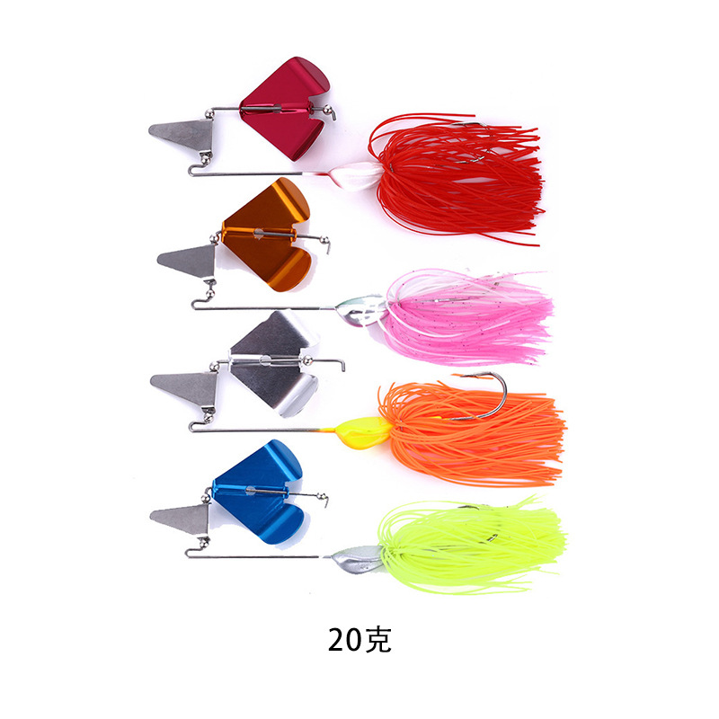 Flutter Buzzbait Lure Spinner Baits Fresh Water Bass Swimbait Tackle Gear