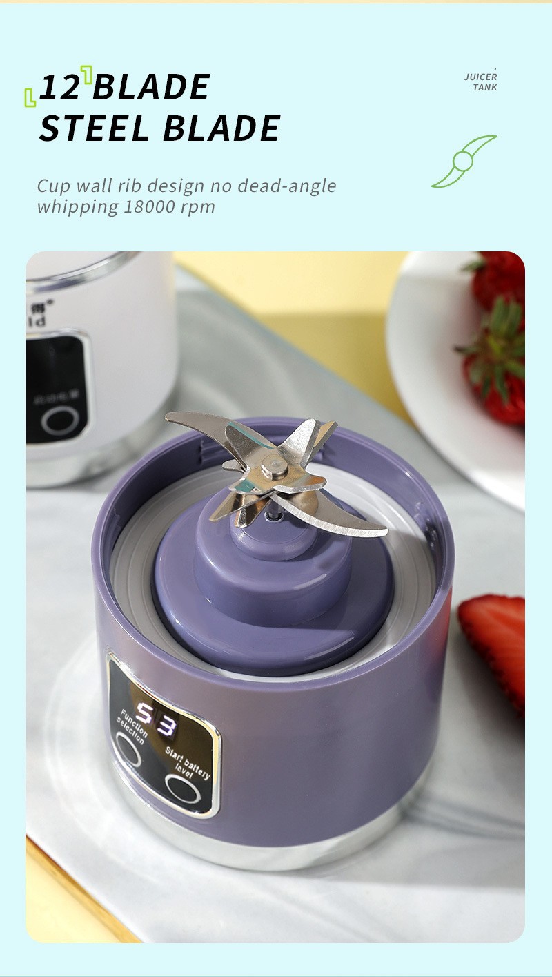 Tragbarer elektrischer Entsafter mit Mehrfunktionalen Funktionen - Bestseller für Grenzüberschreitungen, tragbar, für den Außenbereich und als Reisebecher geeignet