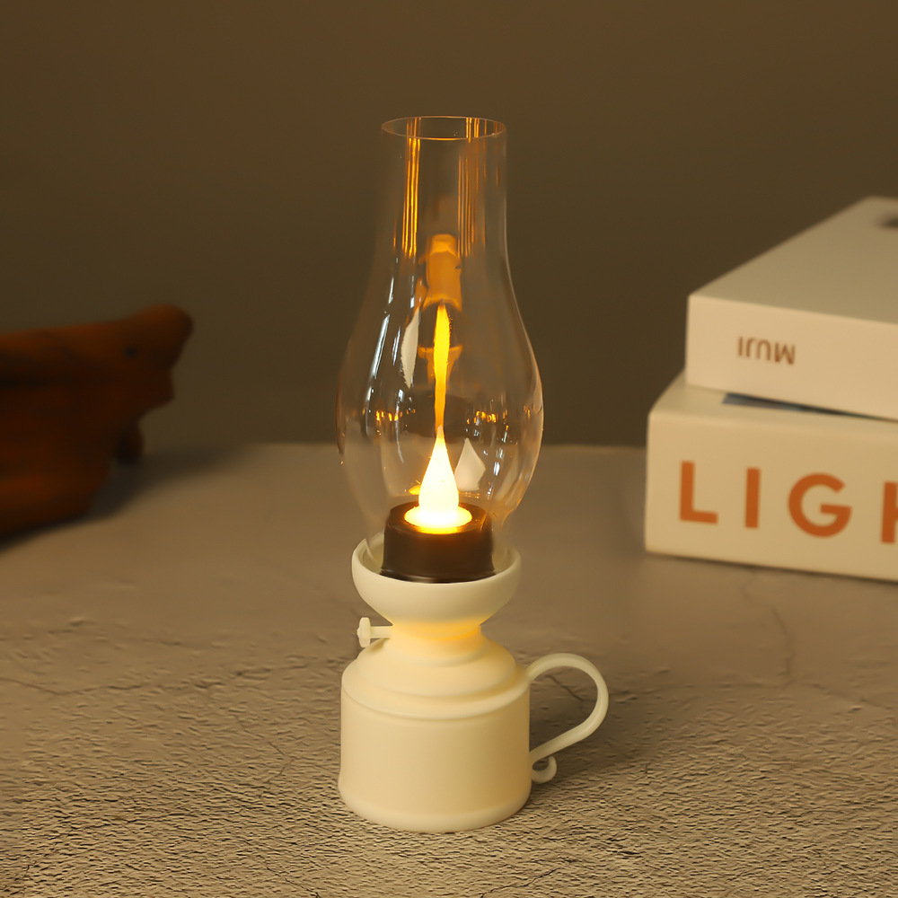 YC102 중형 물방울 심지 등유 램프 [화이트]