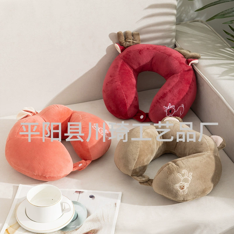 2024 новая U-образная подушка для шеи подушка подушка подушка U-образная подушка для шеи подушка для путешествий артефакт сиесты