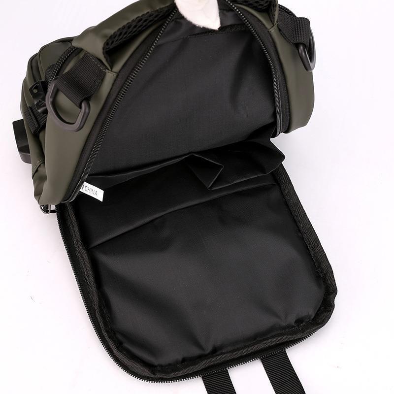 クロスボーダー専用新型メンズ多機能チェストバッグファッションカジュアルシングルショルダーバッグ防水宇宙布リュックサック|undefined
