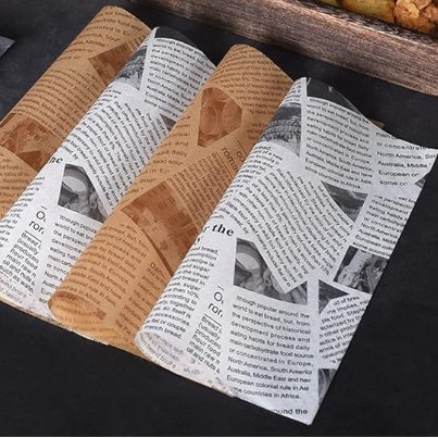 Papel a prueba de aceite Papel de hamburguesas Papel bandeja de aceite Papel de pan Papel para hornear Papel de almohadilla de pizza Papel de freidora de aire