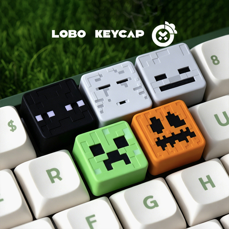 Minecraft mechanical keyboard keycap translucent single-key custom keycap replacement for ESC key