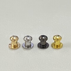 现货批发 高档挂镀和尚头奶嘴钉服饰箱包配件帽钉礼盒拉手DIY