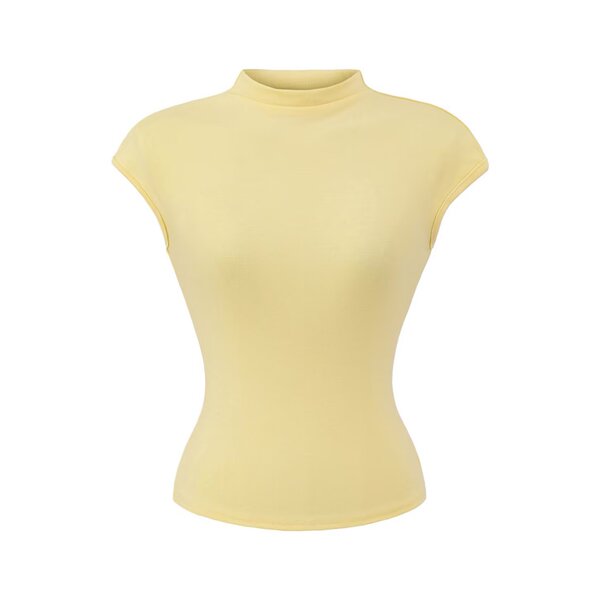 Summer fitted elastic T-shirt