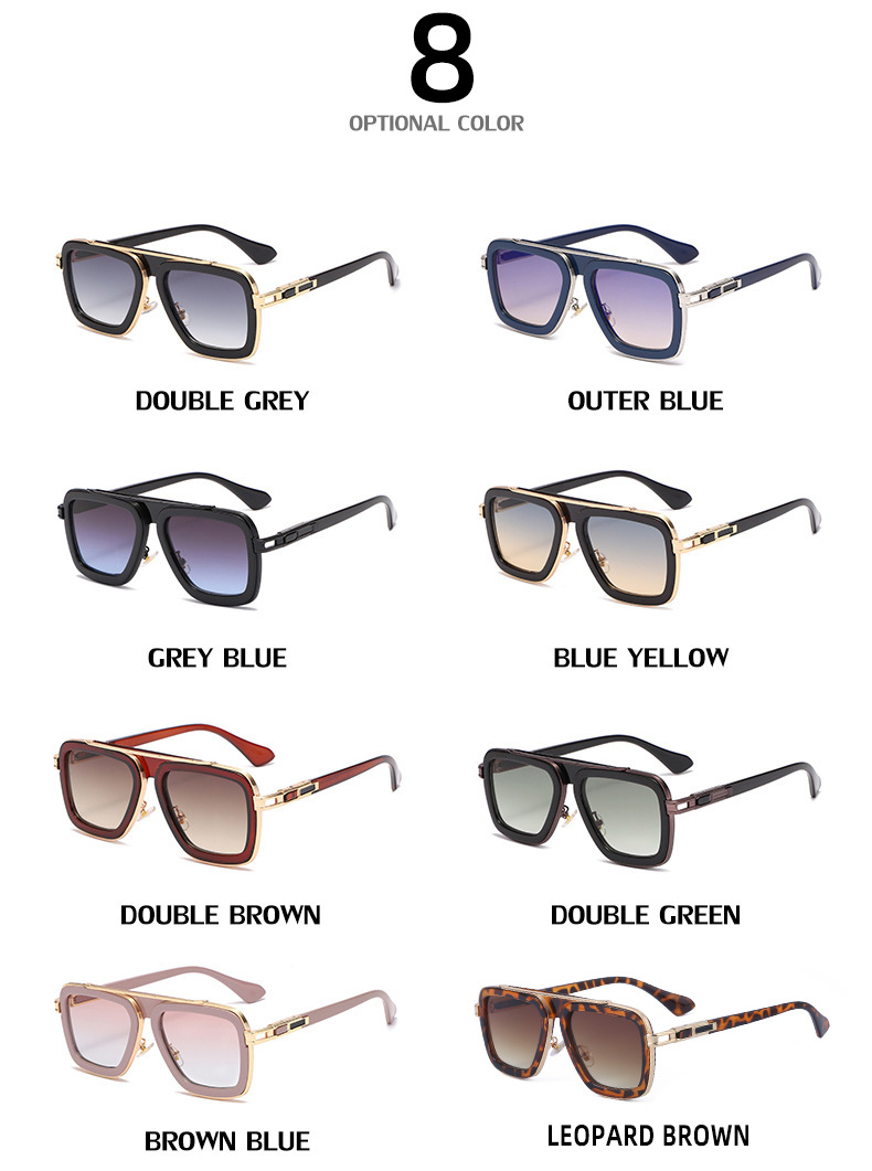 60g Weight Full Frame Glasses Structure Sunglasses Classification PC, UV400 Protection Lens Material Square Glasses Style Travel, Fishing Occasion Solid Color Pattern All Seasons Season Women's Gender Casual, Elegant, Lady Style Grey Color Casual Elegant Lady Solid Color PC UV400 Protection Square Full Frame Men's Sunglasses 14
