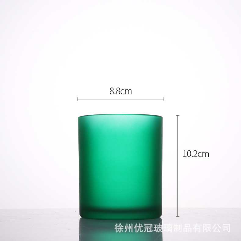 Aromaterapia colorido vela taza al por mayor helado redondo frasco de vidrio con tapa decoración del hogar candelabro adornos