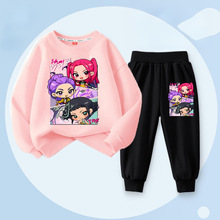 猎魔女团女童卫衣秋季新款儿童休闲洋气时髦套装两件套保暖