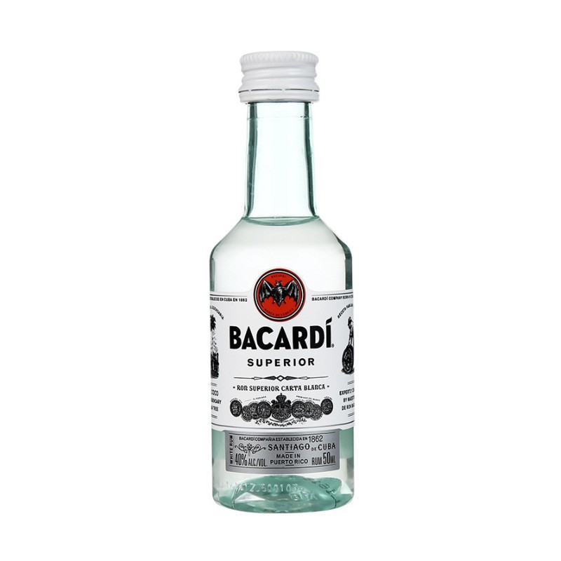 百加得白朗姆酒50ml小酒版 /白朗姆小酒伴/塑料50ml*1支包邮