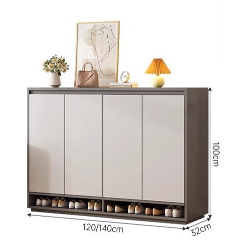 Entry shoe cabinet integrated cabinet home light luxury entrance cabinet with door small apartment door shoe cabinet outdoor dustproof large capacity