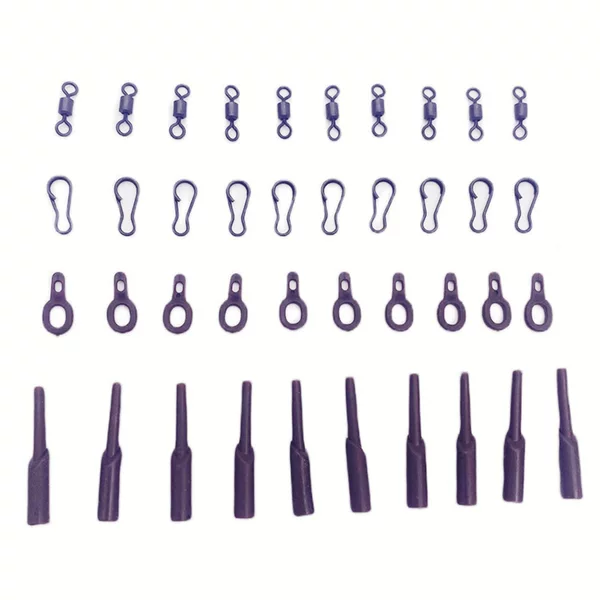 European-style carp fishing accessories: sliding rubber ring for leader line, CARP FISHING special-shaped pin swivel