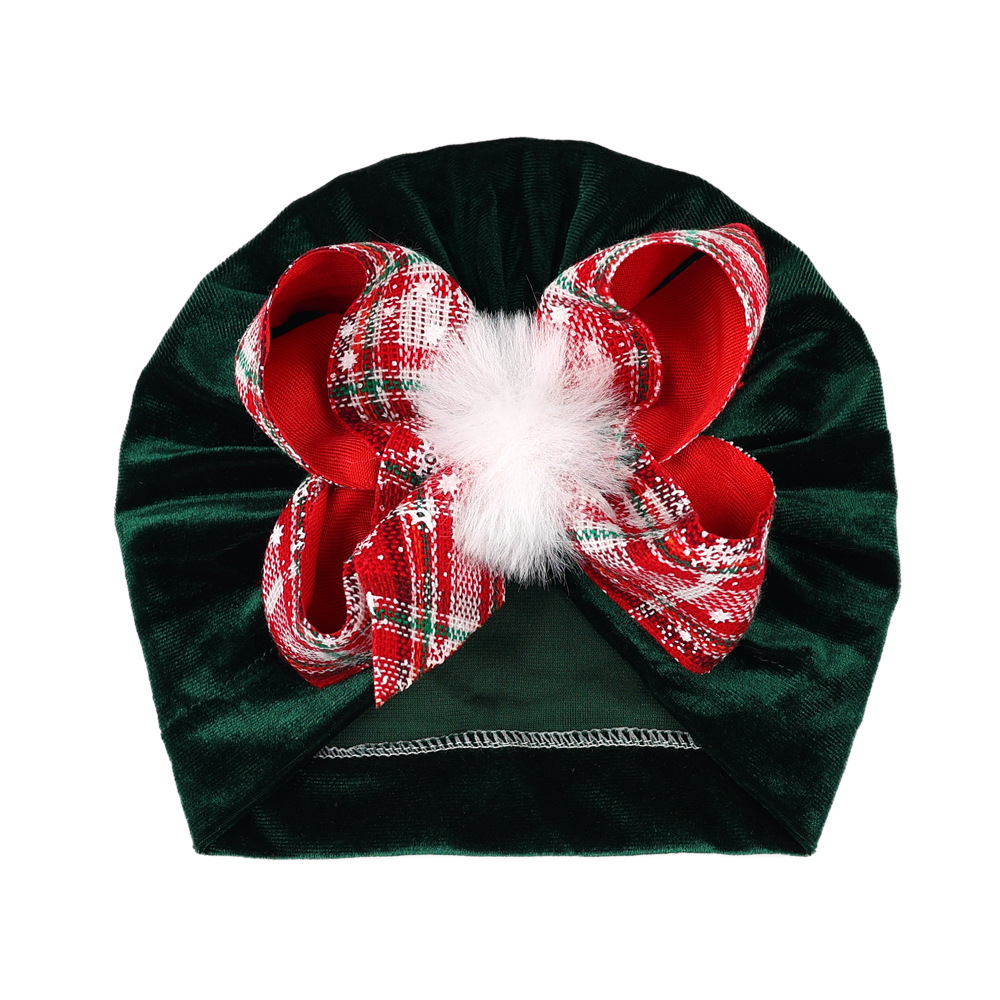 Children Unisex Fashion Bow Knot Snowflake Baby Hat display picture 5