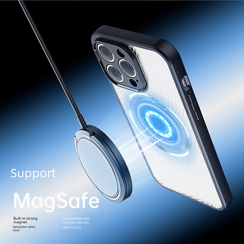 Wholesale iPhone15Pro Phone Case MagSafe Magnetic Apple 16 Back Case Transparent Frosted 13case