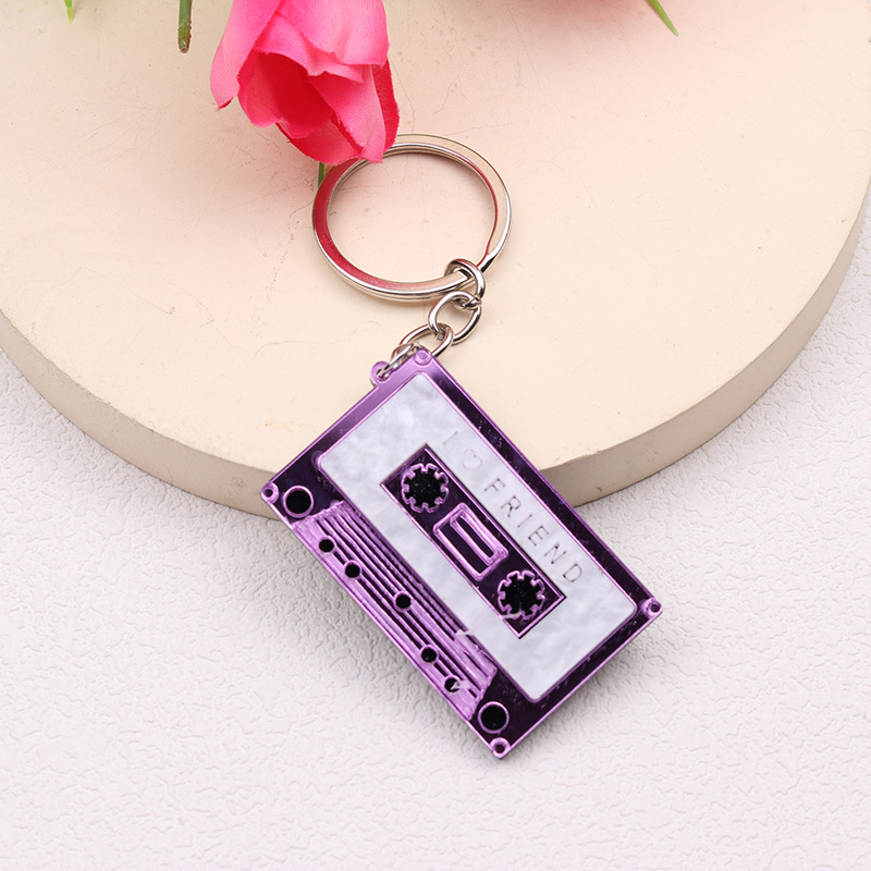 Geometric Keychain Blue