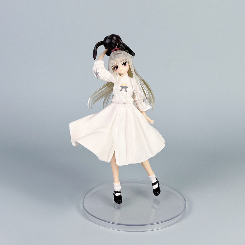 Beautiful Girl Animation Figure Origin of the Sky Spring Wild Dome Dress Qiongmei Head Rabbit Model Ornament Boxed Batch