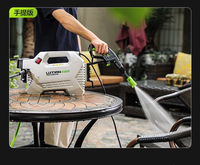 Greenfield Snow Leopard Pro1800W Car Washing Machine, High-Power Induction Household High-Pressure Water Gun, Powerful Car Cleaning Tool