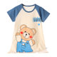 Girl's Nightgown Pure Cotton Summer New Style Girl's Short-sleeved Air-conditioning Clothing Korean Style Thin Home Clothes Children's Pajamas Nightgown
