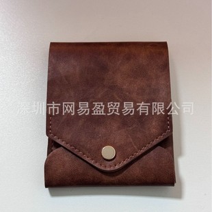 Retro Short Coin Purse Multi-function Wallet Men and Women's Advanced Sense ID Card Bag Simple Storage Bag