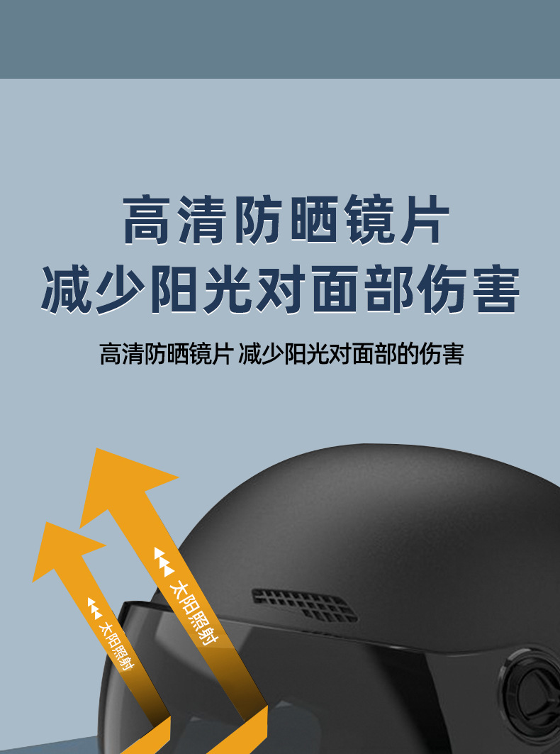 Motorcycle Helmet Certified Summer Battery Riding National Standard 3C Universal Four Seasons Half Helmet New Electric Vehicle Helmet