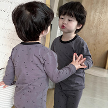 儿童内衣套装纯棉女童秋衣秋裤2025新款小男孩睡衣宝宝家居服韩版